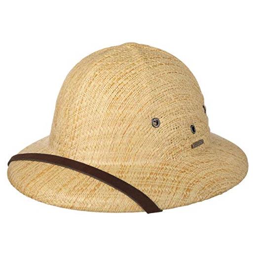 Stetson casco coloniale cayo uomo - cappello da sole con sottogola primavera/estate - taglia unica natura