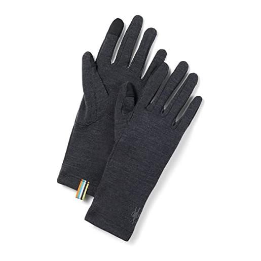 Smartwool thermal merino handschuhe, guanti termici in lana merino , charcoal heather, l