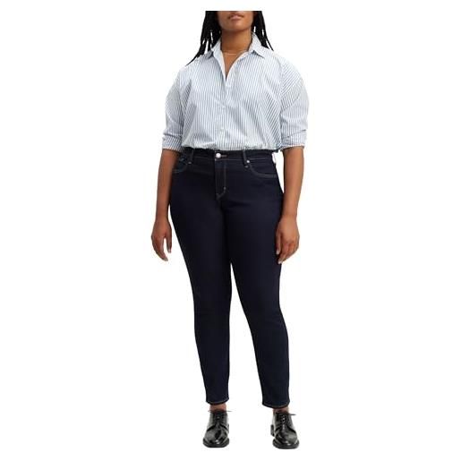 Levi's plus size 311 shaping skinny, jeans donna, bloom black plus, 20 m