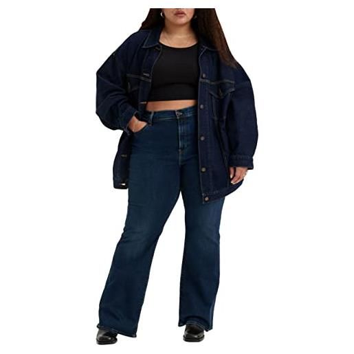 Levi's plus size 726 high rise flare, jeans donna, blue swell plus, 14 m