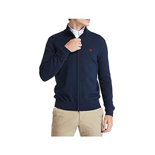 Timberland williams rivr full zip, polo a maniche lunghe, 
