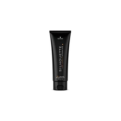 Schwarzkopf silhouette super hold gel per capelli, 250 ml, inodore