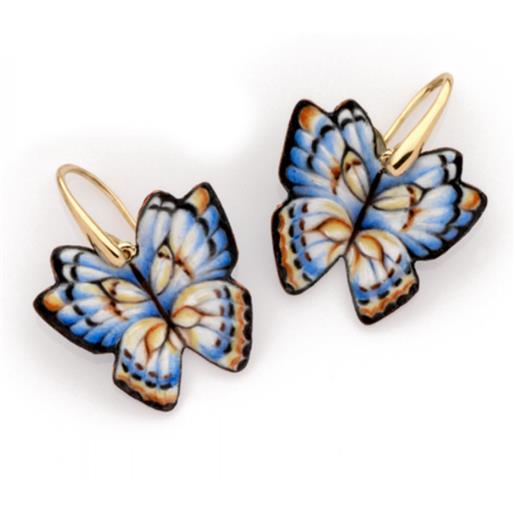 Gabriella Rivalta orecchini farfalla celeste