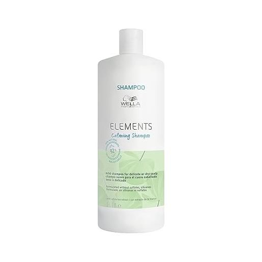 Wella Professionals elements shampoo privo di solfati e siliconi, ottimo con balsamo capelli, shampoo professionale capelli con vitamina e 1l