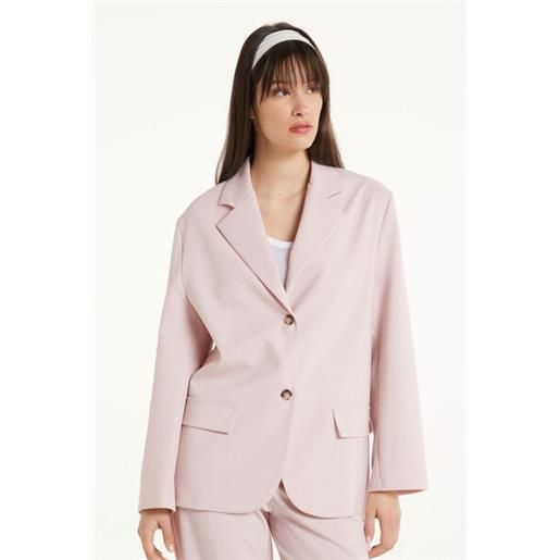 Tezenis blazer manica lunga in tela over donna rosa chiaro