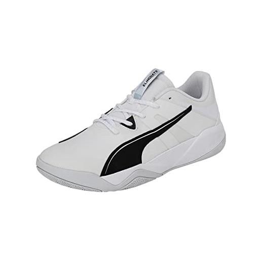 PUMA unisex scarpe sportive da indoor eliminate pro ii, white-black-nitro blue, 41 eu