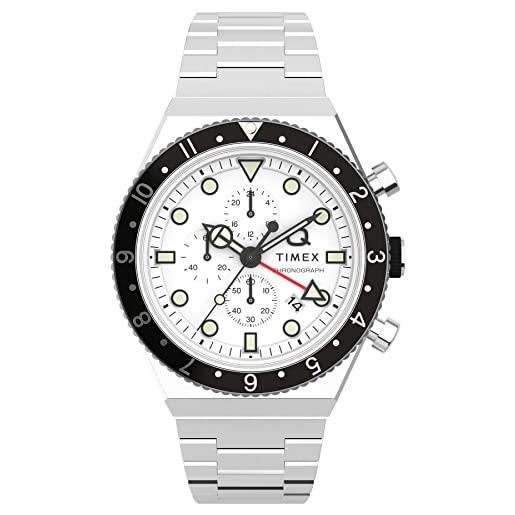 Timex orologio cronografo al quarzo da uomo con cinturino in acciaio inossidabile tw2v69900