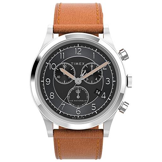 Timex orologio cronógrafo al quarzo da uomo con cinturino in pelle tw2v73900