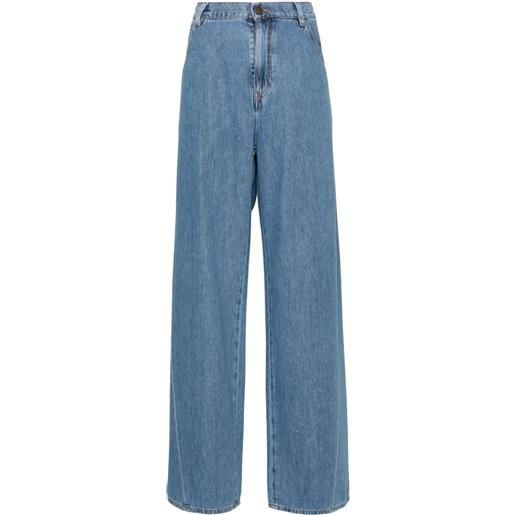 DARKPARK jeans a gamba ampia con vita media - blu