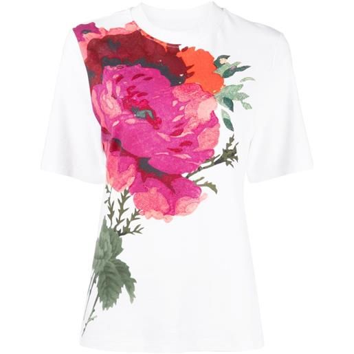 Erdem t-shirt a fiori - bianco