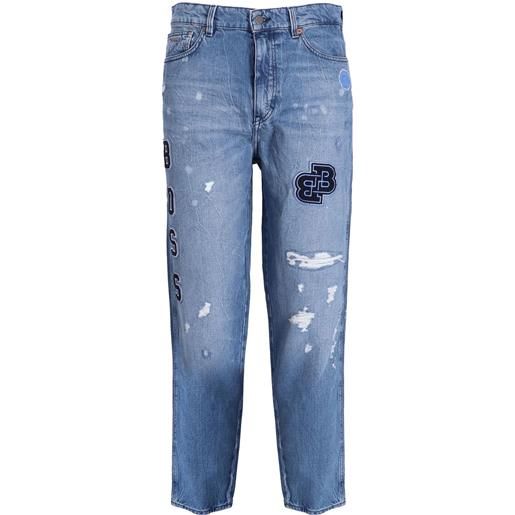 BOSS jeans con applicazione logo - blu