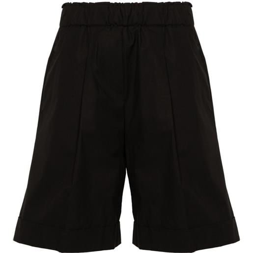 Antonelli shorts con pieghe - nero