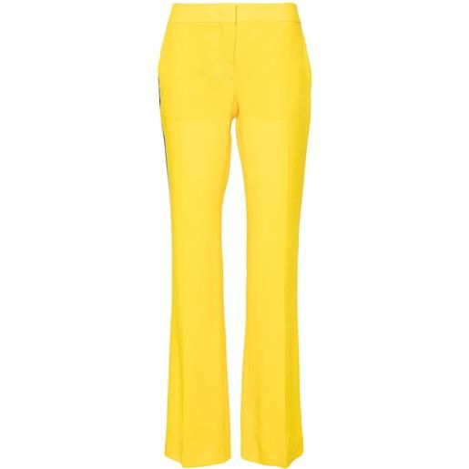 Moschino pantaloni sartoriali dritti - giallo