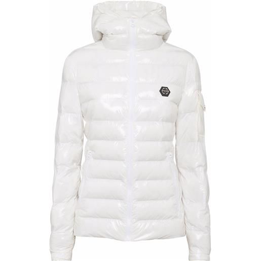 Philipp Plein giacca con cappuccio - bianco
