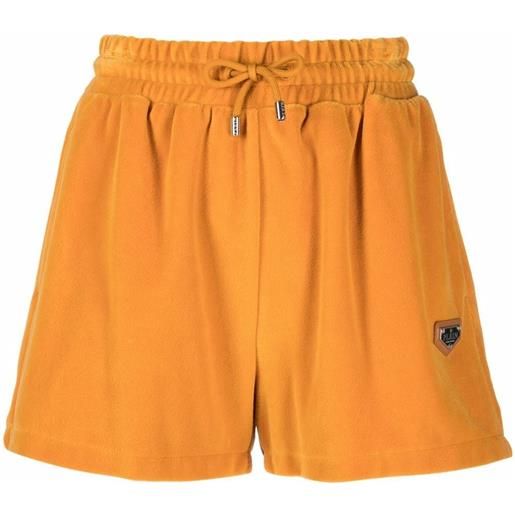 Philipp Plein shorts sportivi con applicazione - giallo