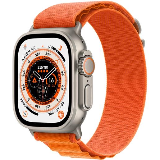 Apple smartwatch Apple watch ultra oled 49 mm digitale 410 x 502 pixel touch screen 4g titanio wi-fi gps (satellitare) [mnhh3fd/a]