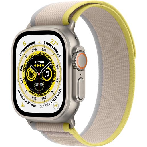 Apple smartwatch Apple watch ultra oled 49 mm digitale 410 x 502 pixel touch screen 4g titanio wi-fi gps (satellitare) [mnhk3fd/a]