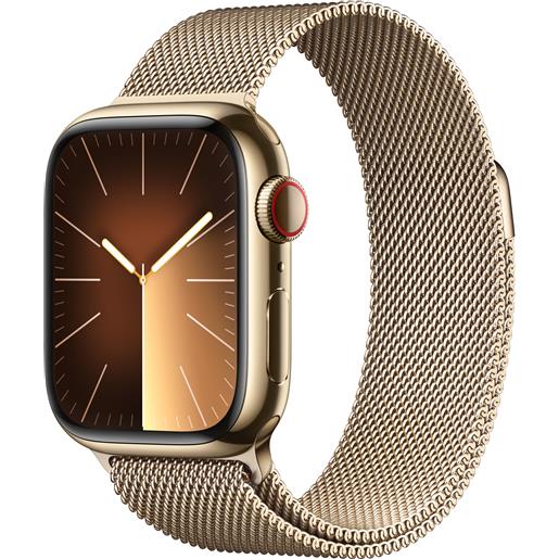 Apple smartwatch Apple watch series 9 41 mm digitale 352 x 430 pixel touch screen 4g oro wi-fi gps (satellitare) [mrj73qf/a]