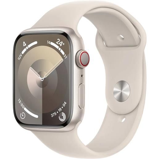Apple smartwatch Apple watch series 9 45 mm digitale 396 x 484 pixel touch screen 4g beige wi-fi gps (satellitare) [mrm83qf/a]