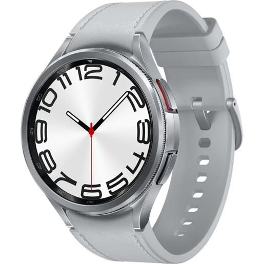 Samsung smartwatch Samsung galaxy watch6 classic 3,81 cm (1.5) oled 47 mm digitale 480 x pixel touch screen argento wi-fi gps (satellitare) [sm-r960nzsaeub]