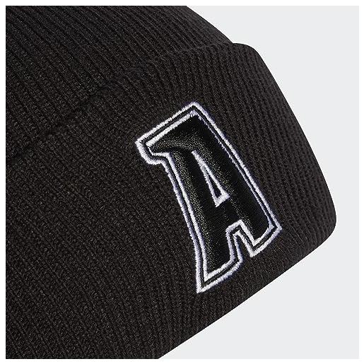 adidas berretto unisex con logo a 2 colori, nero/bianco, gioventù, nero/bianco