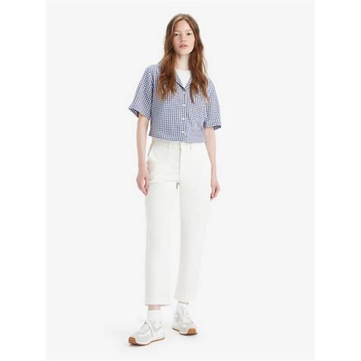 Levi's pantaloni chino essential bianco / egret twill