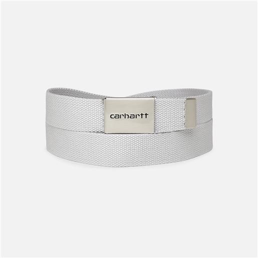 Carhartt WIP clip belt chrome sonic silver unisex