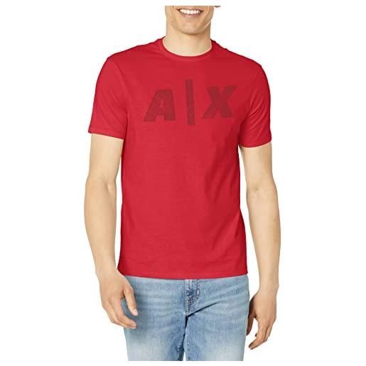 ARMANI EXCHANGE t-shirt con logo audace, t-shirt uomo, white, s