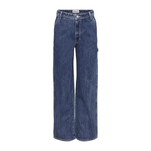 Only onlwest hw carpenter str dnm dot507 noos jeans, medium blue denim, 29w x 32l donna