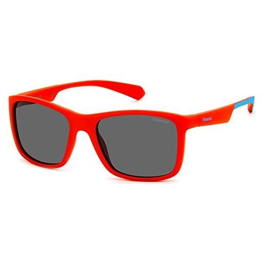 POLAROID KIDS pld 8053/s occhiali da sole, rosso e blu, 49 unisex-bambini e ragazzi