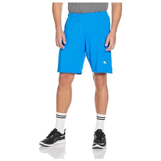 Puma liga core soccer shorts (x-large, electric blue lemonade-white)