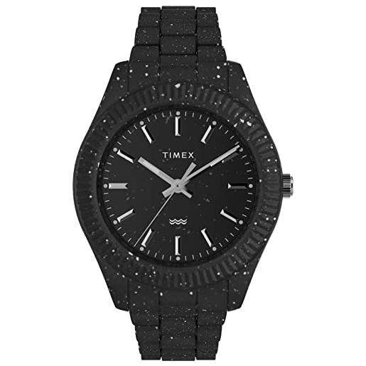 Timex orologio analogico al quarzo da uomo con cinturino in plastica tw2v77000
