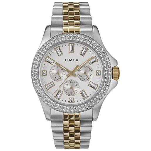 Timex orologio quadrante multiplo al quarzo donne con cinturino in acciaio inossidabile tw2v79500