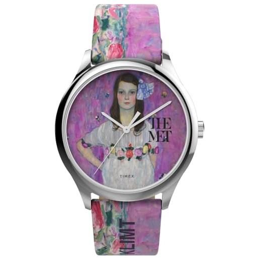 Timex orologio analogico al quarzo da donna con cinturino in pelle tw2w24900