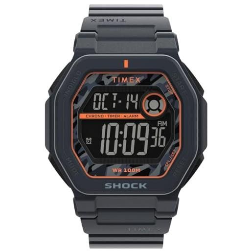 Timex orologio digitale al quarzo da uomo con cinturino in plastica tw2v93800