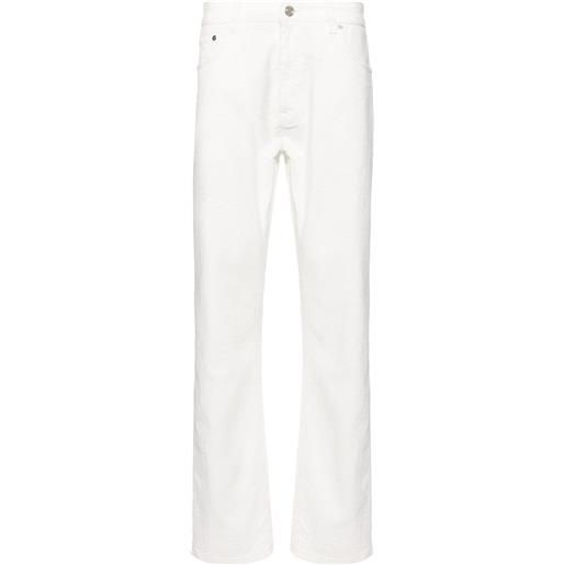 ETRO jeans dritti con motivo paisley jacquard - bianco