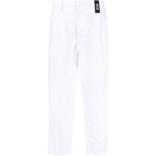 Versace Jeans Couture pantaloni dritti a vita media - bianco