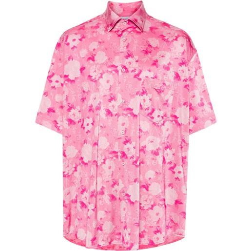 VETEMENTS camicia a fiori - rosa