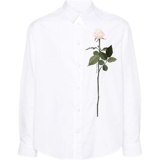 Simone Rocha camicia con ricamo - bianco