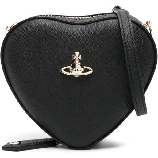 Vivienne Westwood borsa a tracolla louise con placca orb - nero