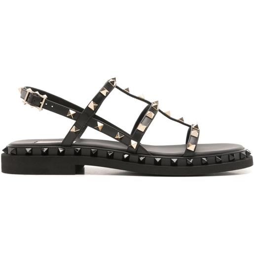 Valentino Garavani sandali rockstud 35mm in pelle - nero