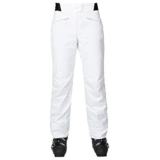 ROSSIGNOL classique pant, pantaloni da sci donna, bianco, xl