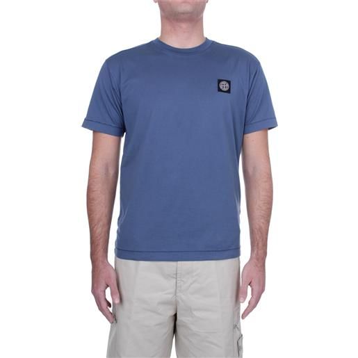Stone Island t-shirt manica corta uomo blu
