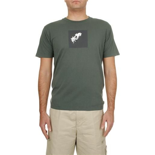 Stone Island t-shirt manica corta uomo verde