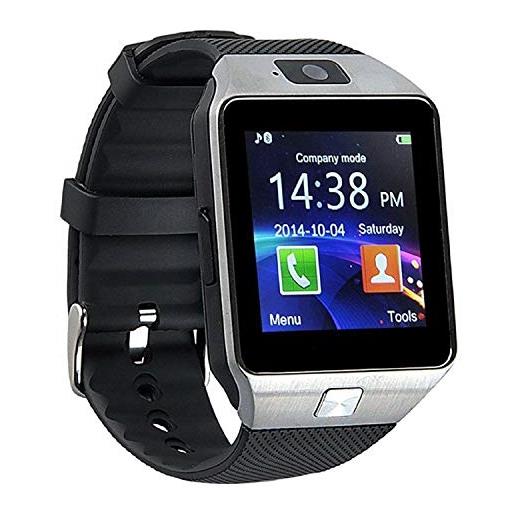 Tempo di saldi smartwatch bluetooth con sim card e micro sd orologio per cellulare smartphone