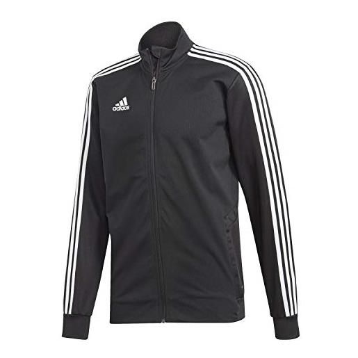 Adidas tiro19 training track top, giacca sportiva uomo, nero (black/black/white), s
