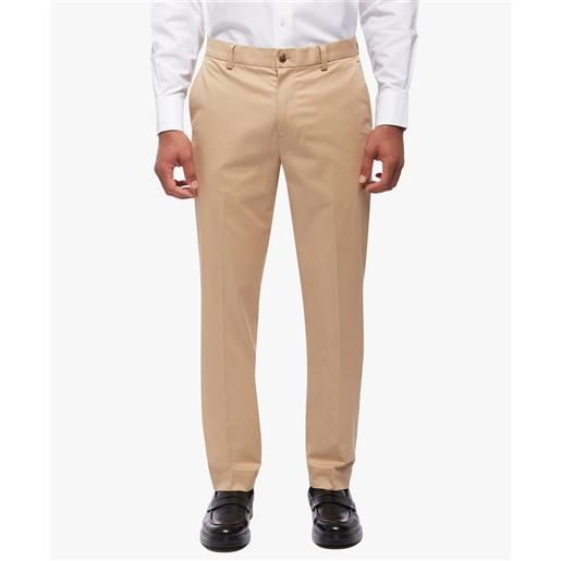 Brooks Brothers pantalone chino stretch milano beige scuro