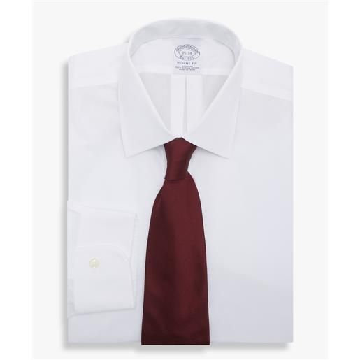 Brooks Brothers camicia bianca regular fit non-iron in cotone con collo ainsley bianco