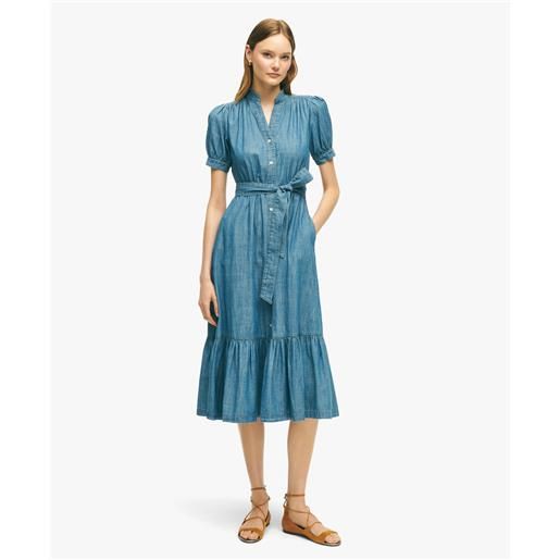 Brooks Brothers blue cotton dress denim