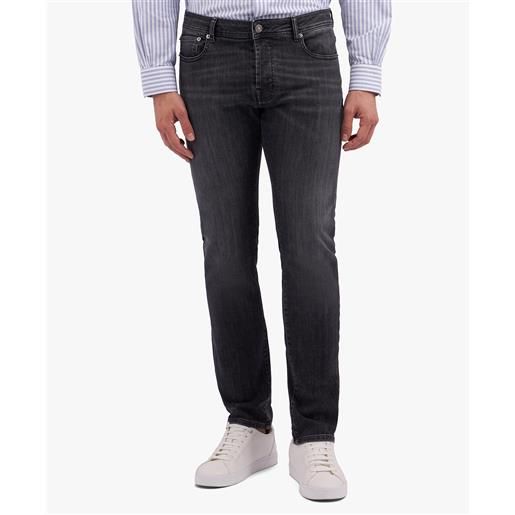 Brooks Brothers jeans grigio medio in cotone elasticizzato